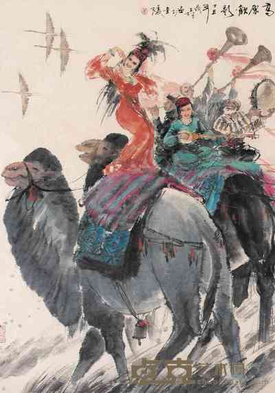 盖茂森 1997年作 高原欢歌 镜心 114×82cm